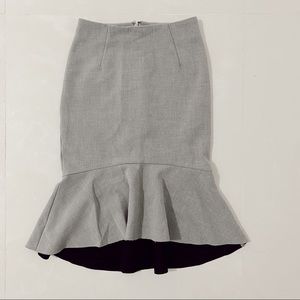 H&M Grey Pencil Flare Skirt